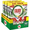 Fairy Detergente per lavastoviglie Platinum Plus, 180 lavaggi, 3 confezioni da 60 lavaggi, opaco