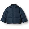 Amazon Essentials x Sofia Grainge Piumino in taffetà Bimba, Blu, 12 Mesi