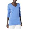 Amazon Essentials Maglione A Tunica Leggero A Maniche Lunghe Con Scollo A v (Disponibile In Taglie Forti) Donna, Blu, XL