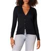 Amazon Essentials Cardigan Leggero Girocollo (Disponibile in Taglie Forti) Donna, Nero, XL Plus