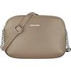 David Jones - Borsa a Tracolla Spalla Donna - Borsa a Mano Piccola Molte Tasche - Borsetta PU Pelle Multitasche - Pochette Media Crossbody Messenger Bag - Moda Casual Lavoro Quotidiana - Beige