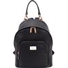 David Jones - Borsa Zainetto Donna - Zaino Piccolo Pelle PU - Ragazza - Borsetta Elegante Casual - a Mano Spalla - Nero