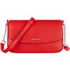 David Jones - Piccola Borsa a Tracolla Donna - Borsetta Spalla Catena PU Pelle - Pochette Clutch Crossbody Bag - Sacchetto Borsello Sera Telefono - Portafoglio Borsa a Mano - Rosso