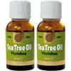 Vividus Srl VIVIDUS Tea Tree Oil Set da 2 2x30 ml Olio essenziale