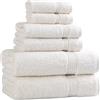 Superior Asciugamano, cotone, avorio, set da 6 pezzi