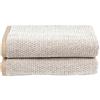 Everplush Diamond Bath Towel 2 Pack Set di 2 Asciugamani da Bagno in Jacquard a Rombi, Microfibra Cotone, Caramello, 30 x 56, 2 unità
