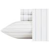 Nautica - Set di lenzuola per letto matrimoniale, in percalle di cotone, fresco e fresco, leggero e traspirante (Skippers Island Light Blue, Queen)
