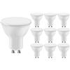 LEDYA GU10 Bianco Caldo, Lampadine Led GU10 3000k, Lampadine a Risparmio Energetico Da 5w 400lm, Equivalente a Una Alogena da 40w, Angolo Del Fascio Di 120°, Non Dimmerabile, Confezione Da