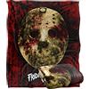 LOGOVISION Friday The 13Th Bloody Mask Coperta super morbida al tatto setoso - 152 x 127 cm