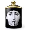 ROTOOY Lina Cavalieri - Barattolo in ceramica per aromaterapia, portapenne Fornase, mini vaso, vassoio porta candela, bottiglie decorative per la casa, barattoli decorativi (A11)