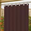 Byour3 -Tende da sole Per Esterno Impermeabili Con Anelli In Metallo Antimuffa a Caduta Laterali Gazebo Oscuranti Tenda Parasole in Cotone resinato Terrazzo Balcone Veranda (Bordò, L.190 x 285h)
