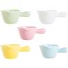 Cabilock 5 Pezzi tazza di latte in ceramica mini crema di latte caffè macinato caffè tostato espresso brocca per versare latte tazza di caffè snack mini brocca di crema contenitori in ceramica