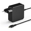 BIUBOTY Caricatore Alimentatore USB C Tipo C 65W per Macbook Pro/Air, Lenovo Thinkpad, HP, Asus, Acer, Dell Xps, Huawei Matebook, Xiaomi Air, Samsung Chromebook Pro PC Portatile Notebook Cavo Alimentazione