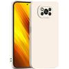 SEAHAI Cover per Xiaomi Poco X3 Pro/Poco X3 NFC, Ultra Sottile Morbida Silicone Gel Custodia con Design di Protezione Fotocamera Addensato, Elegante Antiurto TPU Bumper Case - Bianco