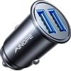 AINOPE Accendisigari USB [4.8A Mini Metallo] Adattatore Accendisigari USB, Caricatore Auto Rapido per iPhone 16, Galaxy S25, iPad Pro, Huawei, Xiaomi