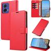 KKEIKO Cover per Motorola Moto G85 5G / Motorola Edge 50 Fusion 5G, Antiurto Custodia in PU Pelle con Blocco RFID, Magnetico Protettiva Cover per Motorola Moto G85 5G, Rosso