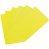 QUARKZMAN 20pz Carte PVC Vuote, 15Mil Carte in Plastica di Qualità Grafica Lucide Impermeabili per Stampante Badge ID Fotografico, Giallo