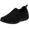 Skechers Low-Top Trainers, Scarpe da Ginnastica Donna, Nero 3, 37 EU