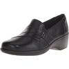 Clarks May Calendula, Mocassino Donna, Pelle Nera, 38.5 EU