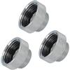 Schläfer 614113 | Adattatore Rubinetto Maschio Femmina in Ottone, Filetto M22x1 Interno x 1/2Esterno, Riduttore Compatibile con Aeratore Neoperl, Guarnizioni Incluse, 3 Pezzi
