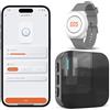 DAYTEE Daytech Allarme Intelligente per Anziani WiFi Tuya,Pulsante Salvavita Anziani,Per le persone che hanno bisogno di essere assistite a domicilio (Nero 1-1)