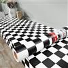 Decotalk Adesiva per Mobili Carta da Parati Autoadesiva Impermeabile bianco e nero Scacchiera 40X300cm Parati peel and stick Pellicola per Arredamento di Bagno, Soggiorno, Cucina e Camera da Letto