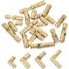 QUARKZMAN 16pz Cerniera Botte Invisibile Ottone, Cerniere Nascoste 17/19/25/30x5mm, Cerniere Barile Pieghevoli Supporto Cilindrico Nascoste per Scatola Ricordi Porta Armadio
