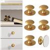 CcHhyyt 6 Pezzi Maniglie Autoadesive Per Armadi Oro Pomelli Autoadesivi Pomelli Bottoni In Acciaio Inox per Cassetti Frigorifero Porta Scorrevole della Doccia Specchio Porta in Vetro Senza Forare