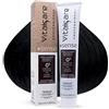 Vitalcare | +Sense - Colorazione Permanente Professionale, Crema Colorante Capelli, Senza Ammoniaca, Resorcina, PPD, Siliconi, Parabeni - Con Olio Di Argan, Macadamia e Avocado, 1/00 Nero, 100ml