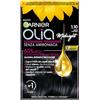 Garnier Olia Midnight Tinta Capelli, Colorazione Permanente Senza Ammoniaca, Fragranza Delicata, Copre il 100% dei Capelli Bianchi, Con Oli di Fiore di Origine Naturale, Formula Vegana, Nero Zaffiro
