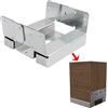 vikofan S180Z10 Base Post, Zincato, 10 pezzi