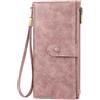 SENDEFN Portafoglio Donna Grande Portamonete con RFID Blocco Elegante Portafogli in Pelle con 12 Scomparti per Carte