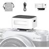 ZENIKO ZF04 - Mini flash per fotocamera, 6500 K ± 200 K, mini flash manuale per Canon, Sony, Fuji, Nikon, Panasonic, Olympus