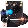 ELP 50fps USB Camera Global Shutter 1944P High Speed USB Webcam 3,6 - 10 mm 3X Manuale Primo piano Zoom Obiettivo PC Computer Lightburn Fotocamera per Rallentatore Rilevamento facciale QR Scansione