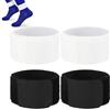 Tokaneit Reggi Parastinchi,Parastinchi da Calcioi,Cinghie Parastinchi da Calcio,Elasticità Shin Guard Holder,Parapiedi con Cinghie Fisse,Protezione delle Gambe Regolabile 4 Pezzi Tokaneit