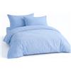 LivinEase Set Copripiumino Matrimoniale 255x200 - Microfibra Copripiumino 255x200cm + Federe 50x80cm - Copripiumino