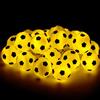 YUNYODA Catena luminosa da calcio, 3 m, 20 LED, a batteria, per interni, per Natale, matrimoni, feste, cameretta dei bambini, decorazione interna (bianco caldo)