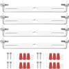 PATIKIL 115mm (4,53) Kit Staffa Montaggio Universale per Lampada, 4 Set Piastra per Plafoniera con Barra Trasversale con Vite Lampadario a Sospensione per Lampada Soffitto
