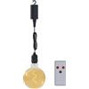 CALEX Lampada a sospensione esterni con batteria, Filamento Oro, Lampada decorativa, 4 lumen luce soffusa