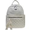 COVERI COLLECTION Zaino Donna Manico/Tracolla in Nylon Impermeabile Tracolle Regolabili Dimensioni: 35 X 28 X 13 cm. ART. 0328 Marchio CoverI (BEIGE)