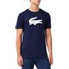 Lacoste Th2042 T-Shirt, Navy/Bianco, XL Uomo