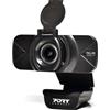Port Designs PORT CONNECT WEBCAM FULL HD 1080P compatibile con Window & Mac connessione USB-A & USB-C Microfono Nero
