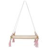 Tissting Mensole Sospese Sospese in Legno Mensola da Appendere a Parete Nordica Scaffale da Parete Oscillante per Soggiorno Camera da Letto, Disponibile in 2 Colori(Oro Rosa)