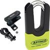 Artago 69X4 Pack Lucchetto Antifurto Bloccadisco ad Alta Sicurezza + Supporto per Honda CRF 1000L Africa Twin, Omologato Sra, Sold Secure Gold, ART4