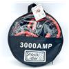 Stock Líder Stock Leader - Cavi di avviamento per batteria da auto 2-3 m, pinze per batteria per auto ricarica di emergenza, presa forte, pinze per cohce, con borsa di trasporto (batteria 3000 Amp)