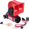 FARBIN Clacson elettrico da 12 V, 118 dB, compressore, kit per veicoli, camion, treno, auto, furgoni, moto