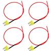 EMSea 4 Pezzi Fusibile Plug-in Standard/ATC 20 A Con Presa Cavo Lunghezza Della Linea Di 40 Cm Fusibile ATC Auto Scatola Dei Fusibili Veicoli Sistemi Elettrici Per Auto Rosso E Giallo