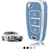TOOMUME Cover Chiave Auto per Hyundai i30 N CW PD ix35 i20 Tucson NX4 Kona | Silicone Morbido, Antiurto, Anticaduta, Antigraffio, Custodia Protettiva Chiave per i40 i10 i35 ix20 Elantra Accent Verna