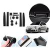 LUWU Tappetini in Gomma Compatibile con Fiat 500 2016-2020 / Abarth 595 2017-2021 Tappetino Antiscivolo per Console Centrale Portabicchieri Auto Tuning Accessori Interni 12 Pezzo (Bianco)