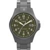 Timex Orologio da Uomo Expedition North 41 mm, Cinturino in Acciaio Inossidabile Color Canna di Fucile, Quadrante Verde, Cassa in Color Canna di Fucile, TW2Y30100